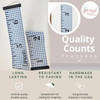 Personalized Gingham Canvas Growth Chart | Kids Height Ruler Wall Art