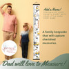 Personalized Boys Construction Growth Chart Canvas Wall Hanging Height Ruler add a name