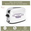 Personalized Kitchen Appliance Vinyl Decal Mixer Toaster Instant Pot Sticker Plum high standards