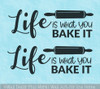 Kitchen Appliance Mixer Decal Life Is What You Bake It Vinyl Sticker