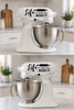 Kitchen Appliance Mixer Decal Life Is What You Bake It Vinyl Sticker black
