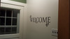 Welcome with Leaves Vinyl Wall Decal for Entryway Decor customer photo
