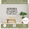 Seasoned with Love Home Wall Decor Made with High Standards Vinyl Decals for the Kitchen