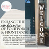 Decal Sticker for Tall Wood Sign Vertical Welcome Lettering Porch Decor Enhance the Ambience