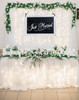 Just Married Cursive Lettering With Swirl Wedding Decor Reception Removable wall art sticker