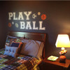 Play Ball Wall Decal Art Cutout Lettering Room White