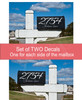 Mailbox Glossy Decals Vinyl Stickers Personalized with Address Set of 2 decals