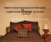 Inspirational Wall Decal Sticker Troubles Blessings