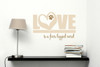 Love Is A Four Legged Word Pet Wall Decal- Beige and Tan