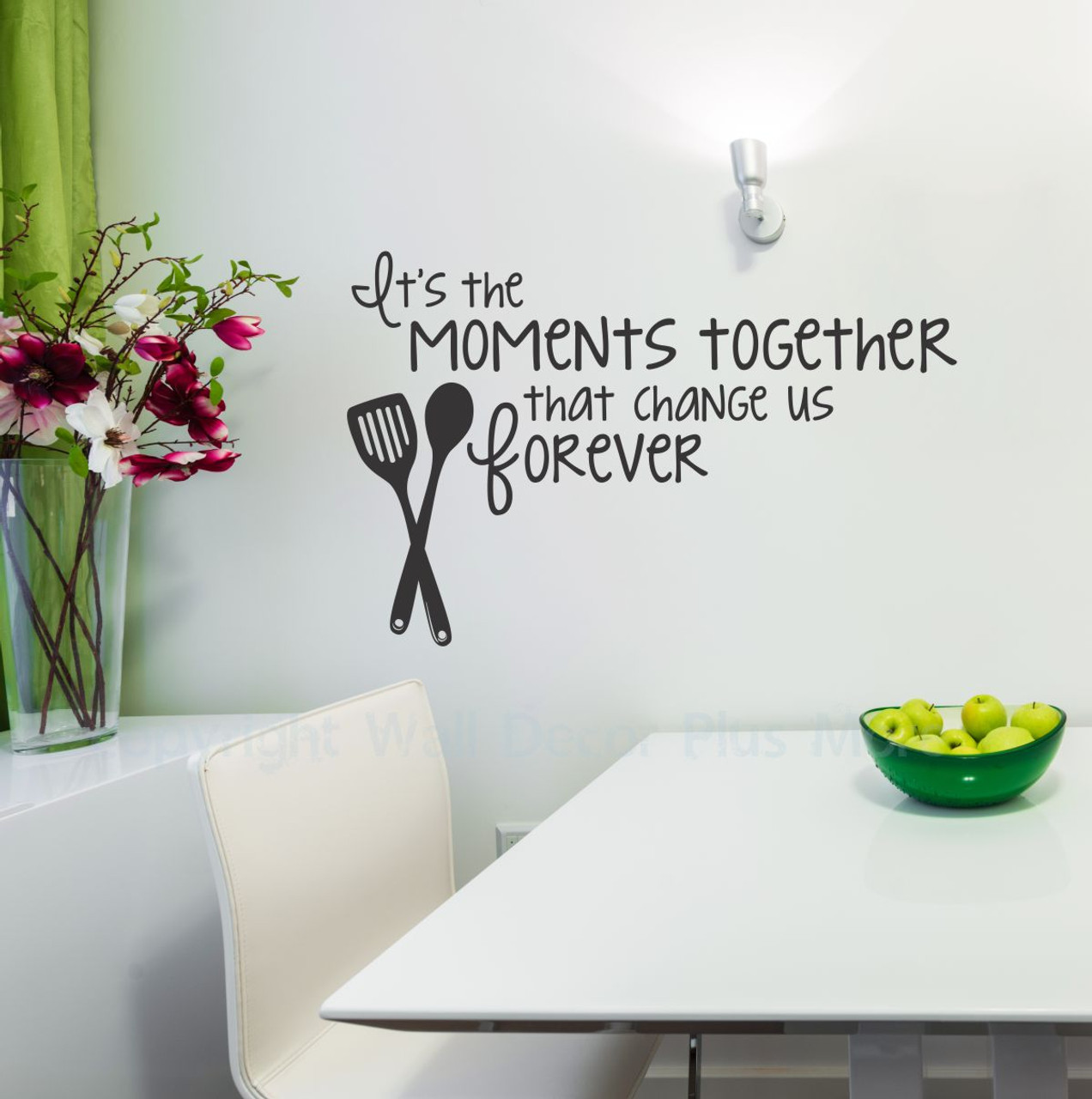 Moments Together Vinyl Wall Decal Family Saying For The Kitchen Decor