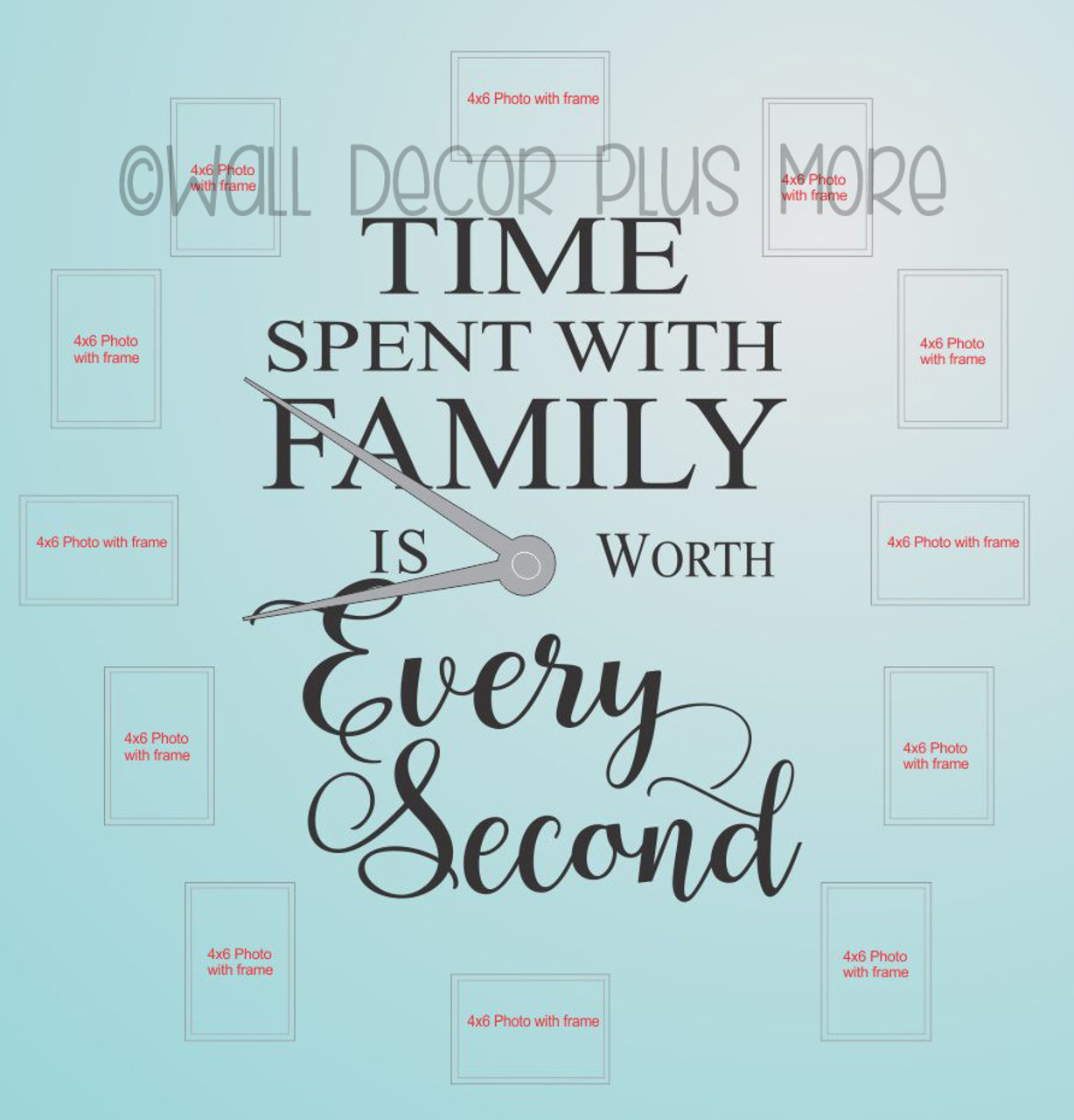 Decoration Wall Sticker Decal Time Spent with Family Is Worth Every Second Decoration Wall Sticker Decal Time Spent with Family Is Worth Every Second