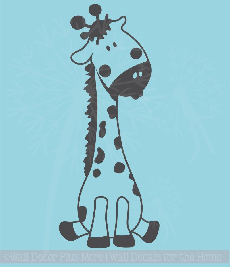 baby giraffe wall art