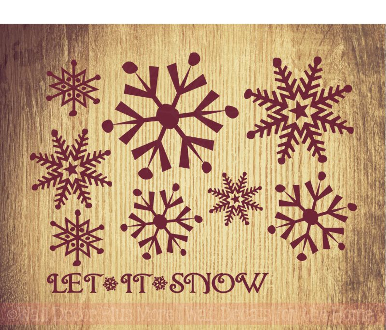 Let it Snow Muffs  Dust City Wood Stickers