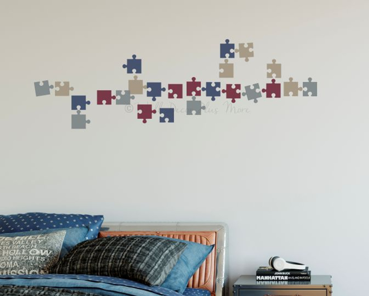 Puzzle Pieces Wall Decal Decor Kids Room Puzzles Wall Vinyl