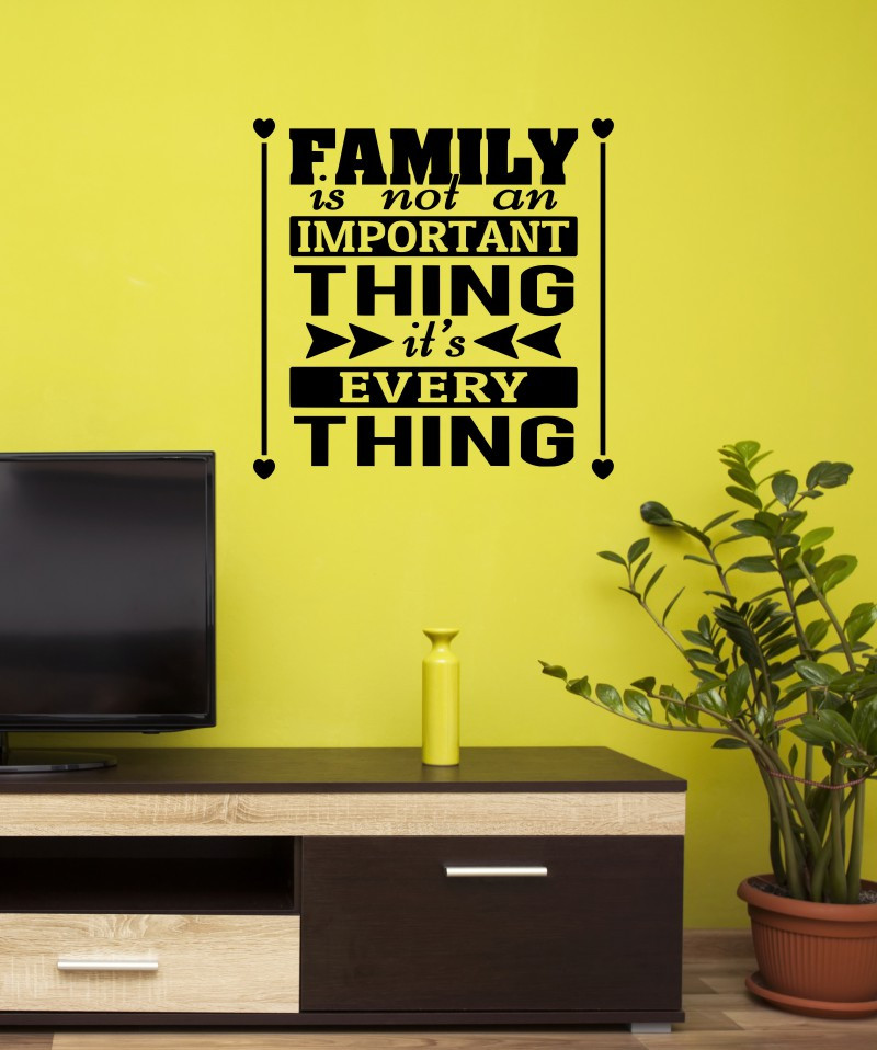 Family Is Everything Home Decor Vinyl Lettering Family Wall Decals Quote