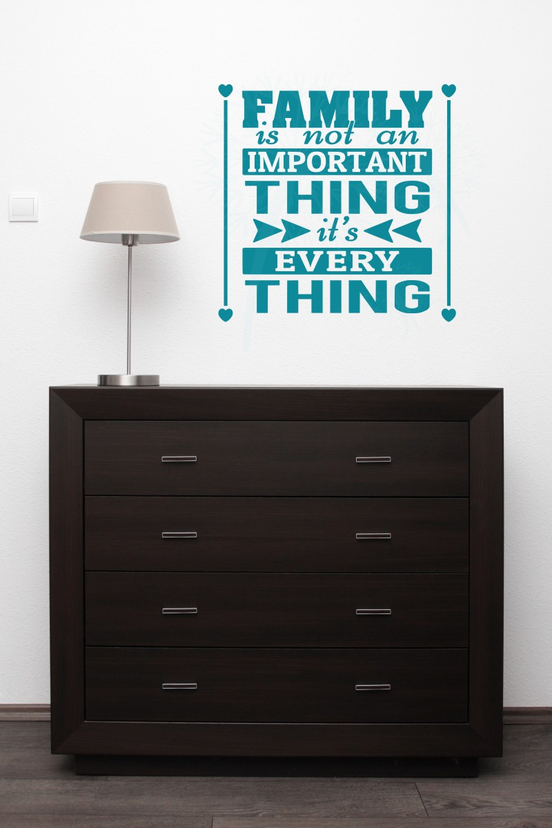 Family Is Everything Home Decor Vinyl Lettering Family Wall Decals Quote