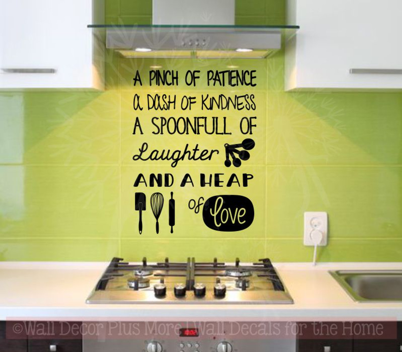 A Pinch Of Patience Sticker For Kitchen - Inspirational Wall