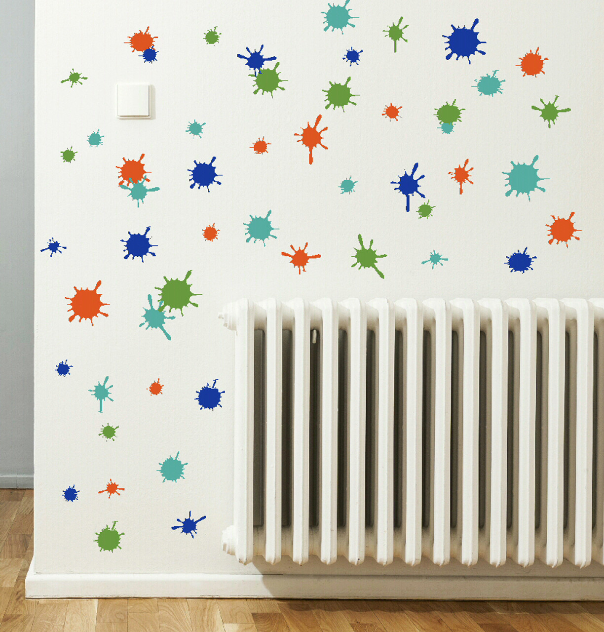 40 pcs Multicolor Paint Wall Decal Splatter and Splotches Wall