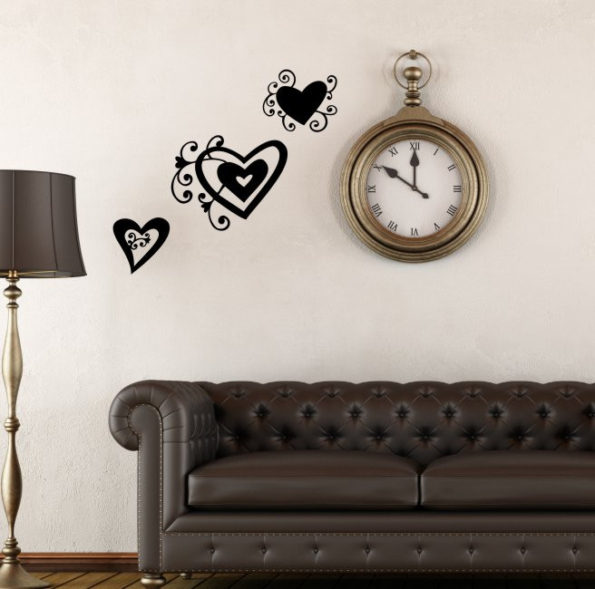 120 Adesivi Murali Rimovibili A Forma Di Cuore Viola - 12 Fogli 15x22,5 Cm - Decorazione Parete Romantica In Vinile Per Camera Bambini, Soggiorno - Love Stickers DIY