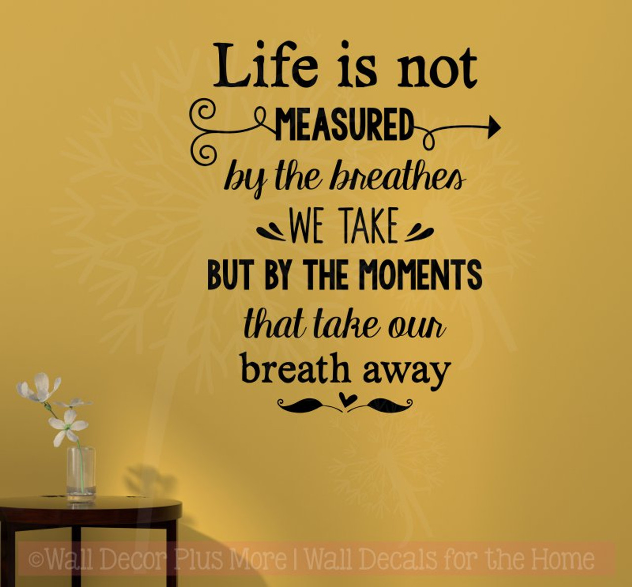 Moments Take Our Breath Away Vinyl Letters Stickers Family Wall DÃ©cor  Quotes