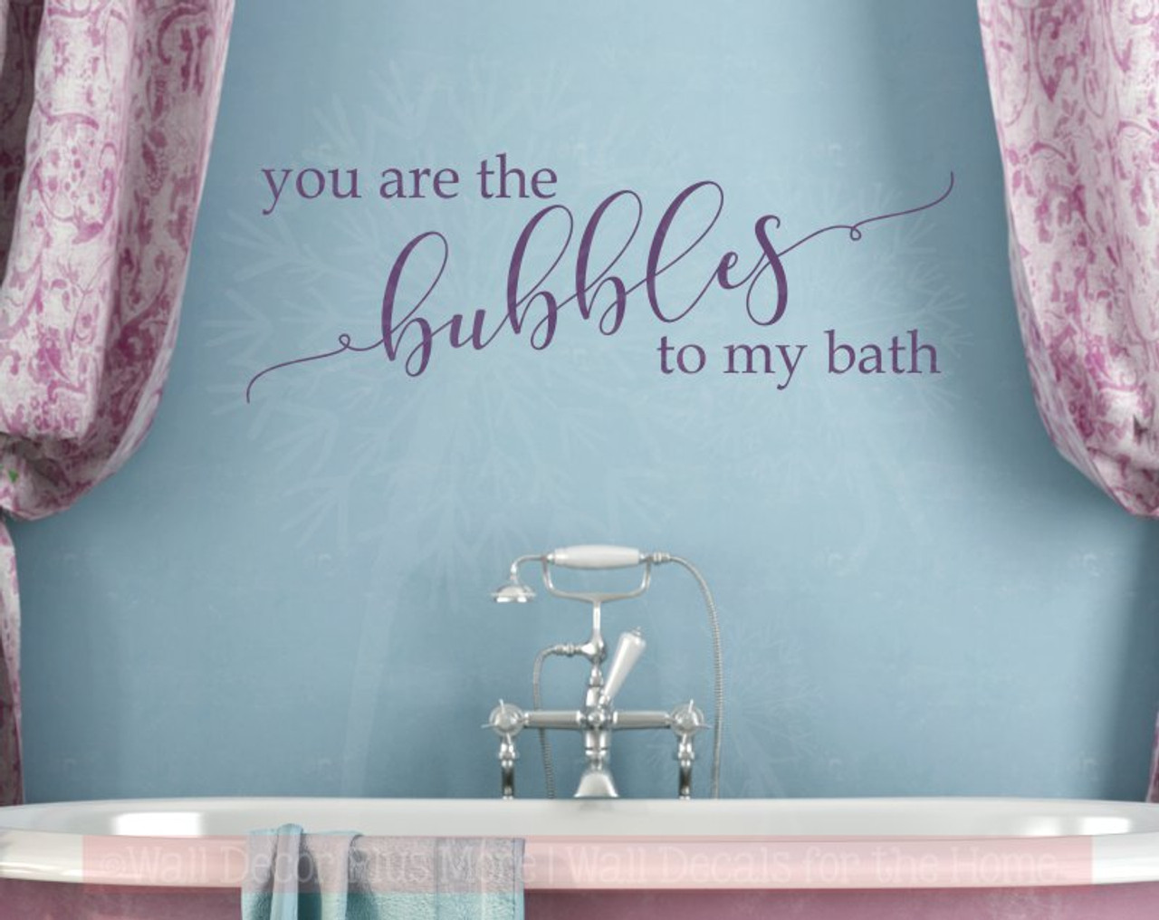 You Are Bubbles To My Bath Bathroom Wall Decals Quote Vinyl Lettering Art you-are-bubbles-to-my-bath-bathroom-wall-decals-quote-vinyl-lettering-art