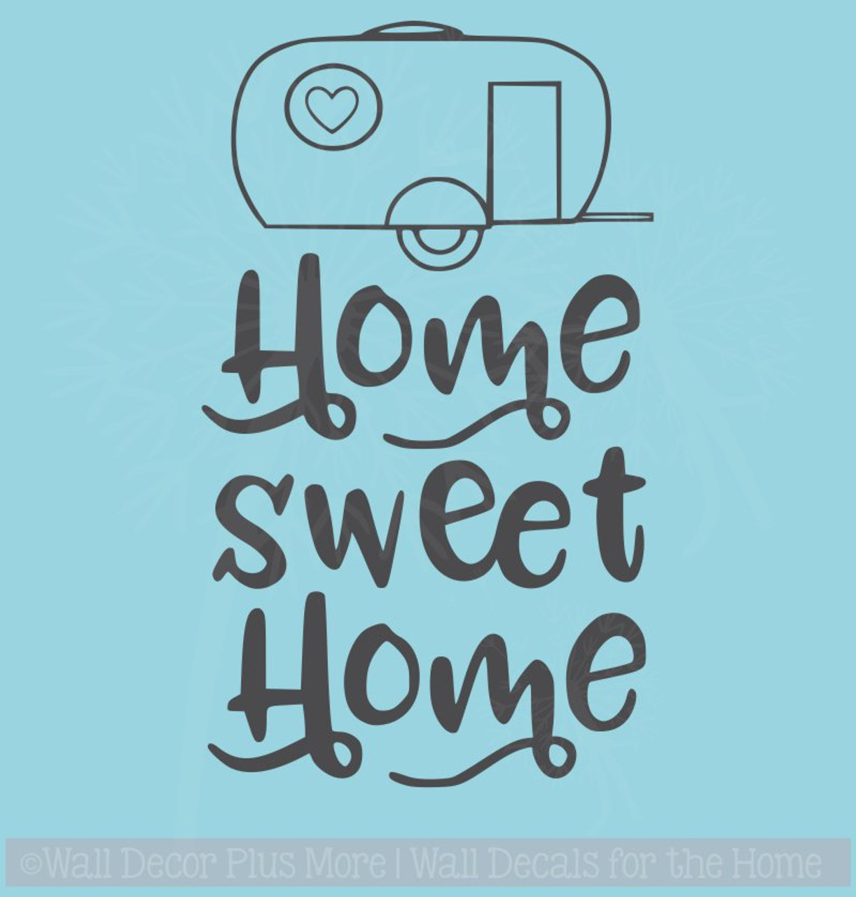 Home Sweet Home Cursive Quotes Stickers Window Truck Car Vinyl Bumper Sticker Decal 5