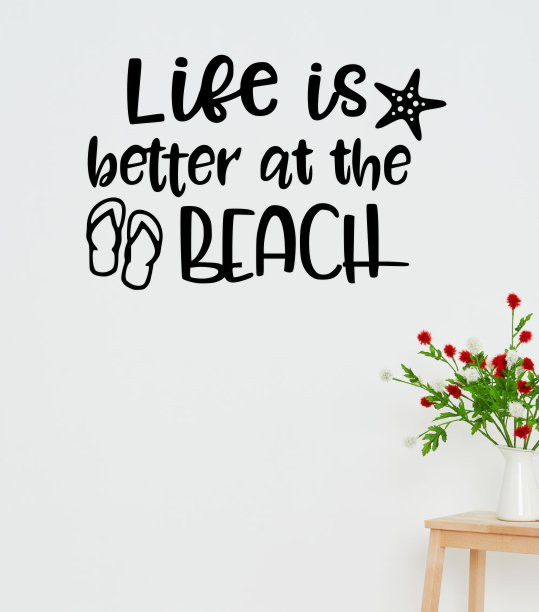 Beach Wall Quotes Wall Decal Quote 'Surf's Up' Beach Theme Room Decor