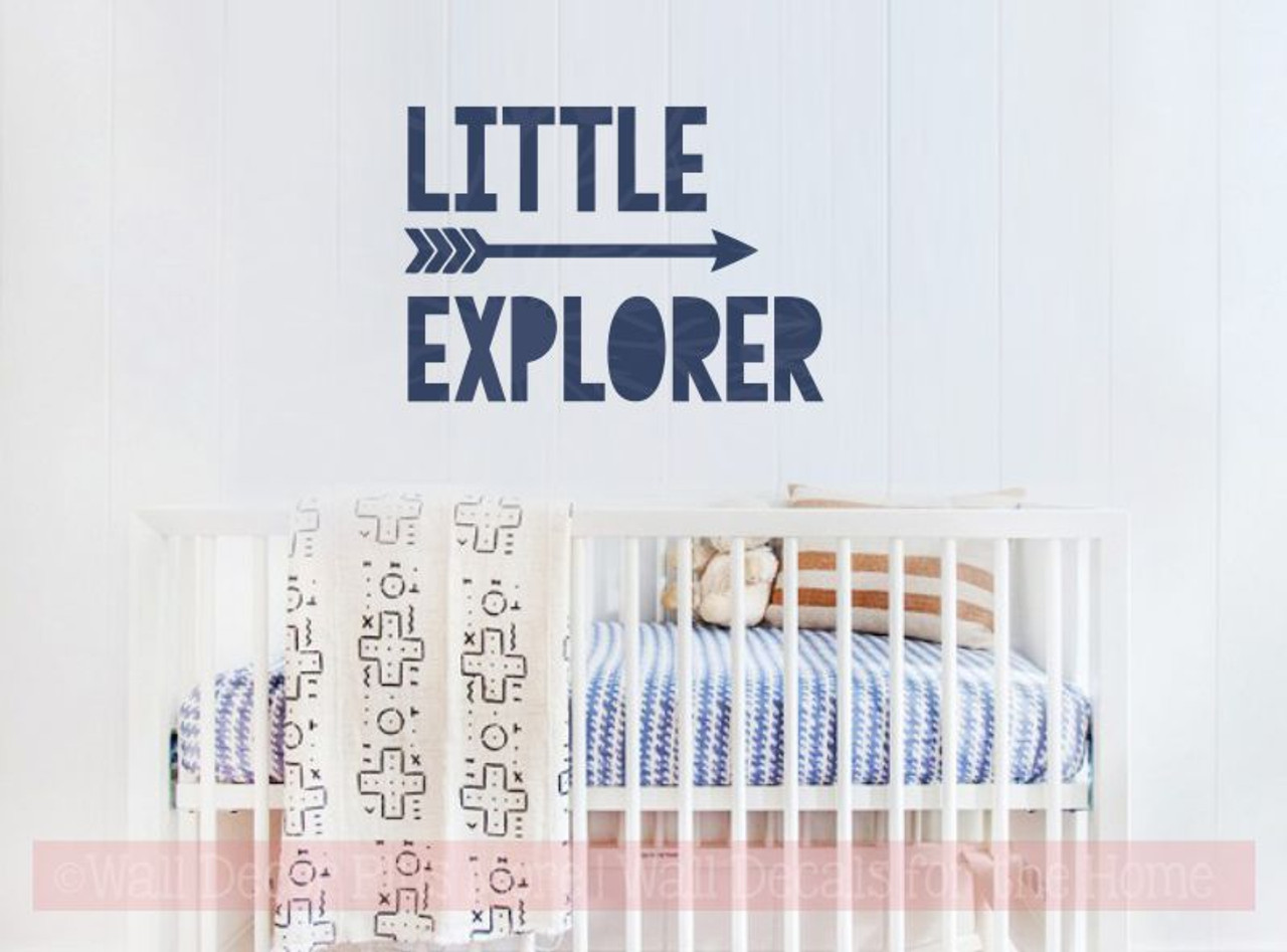 little explorer with arrow nursery wall stickers vinyl art baby decor