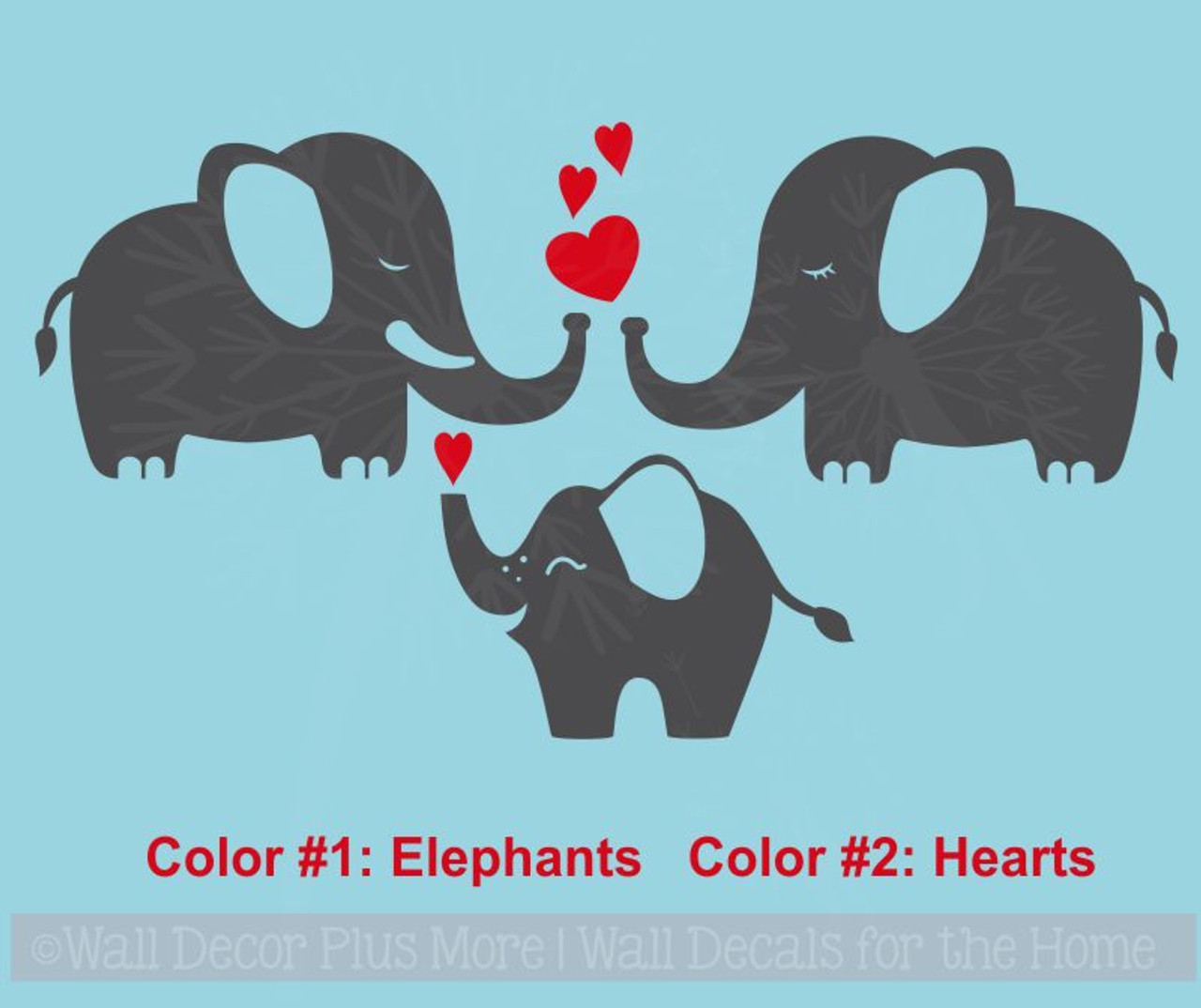 elephant wall art stickers