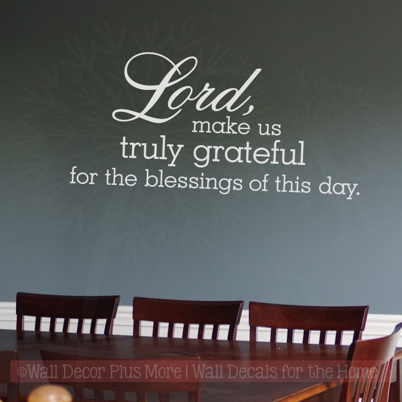 Truly Grateful Blessings Christian Wall Art Wall Decals For Home Decor