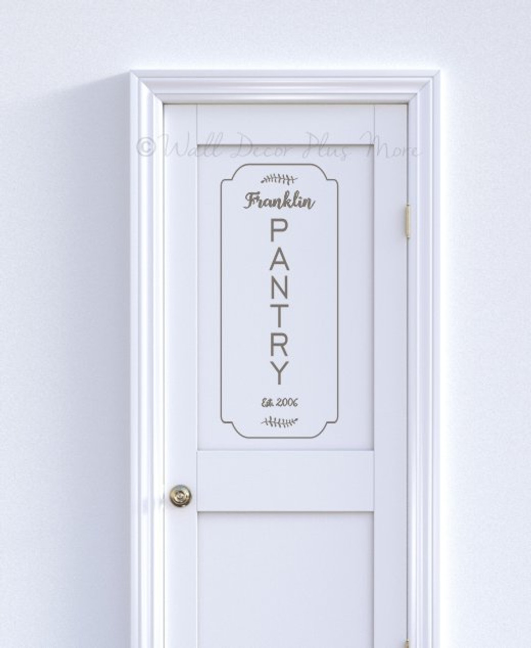 Pantry Door Decal Rustic Farmhouse Pantry Decal Vinyl Decor Wall Decal Trendy Farmhouse Style Kitchen Pantry Wall Decal Laurel With Heart