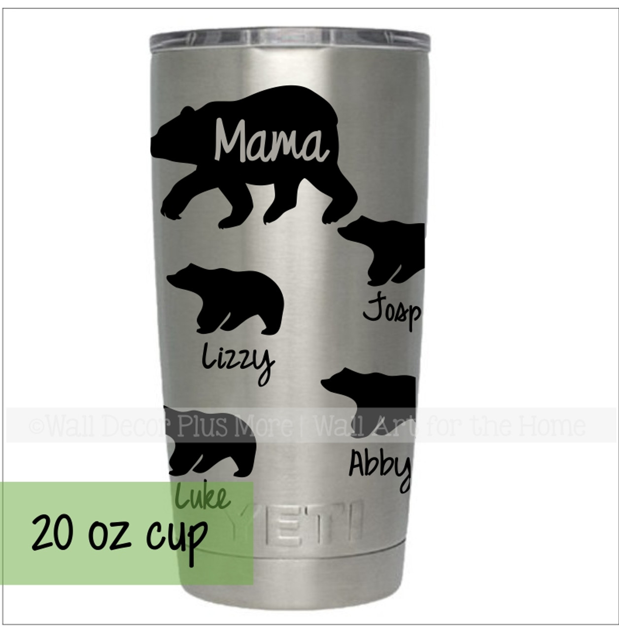 Mama Bear & Cubs - Great Outdoor Decor - monogram metal shop