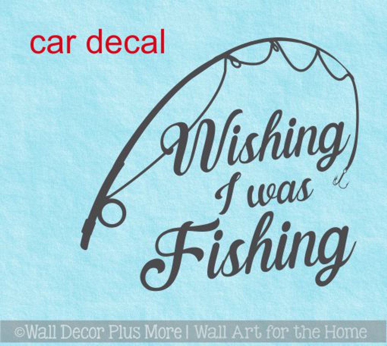 Fish Hook Die-cut Vinyl Decal / Sticker 