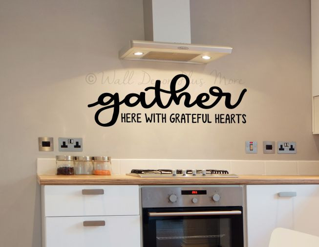 Wandtattoos Wandbilder Mobel Wohnen Gather Here Vinyl Decal Wall Art Decor Sticker Home Decor Living Dining