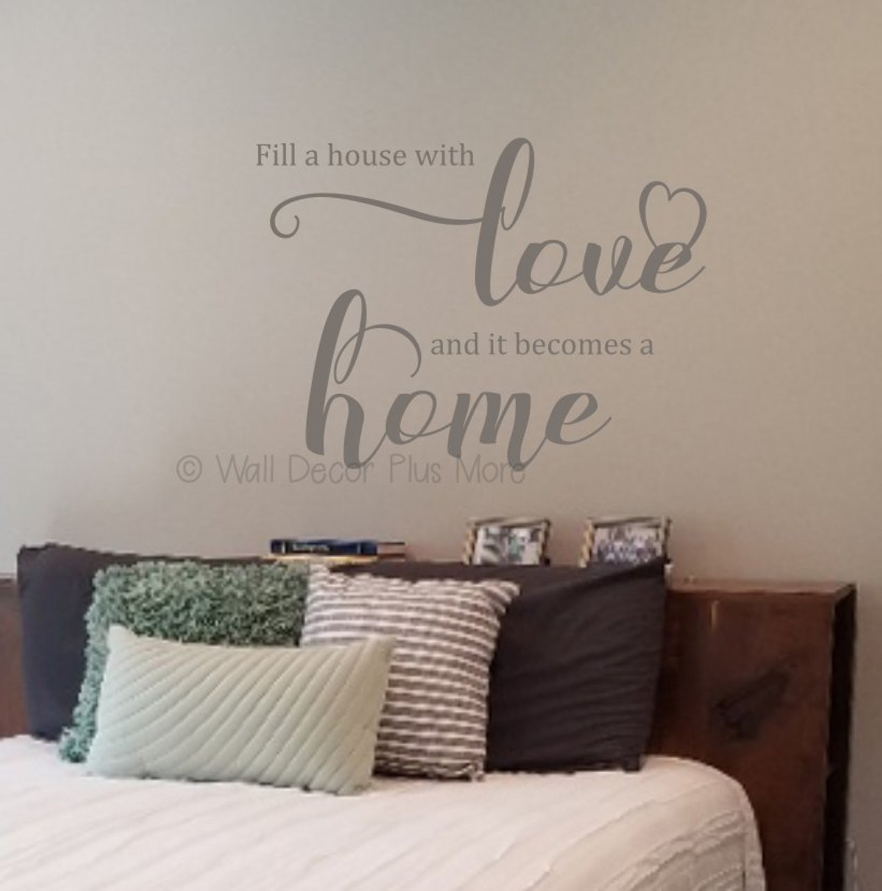 Decals for Home Fill House With Love Wall Quote Stickers Vinyl ...