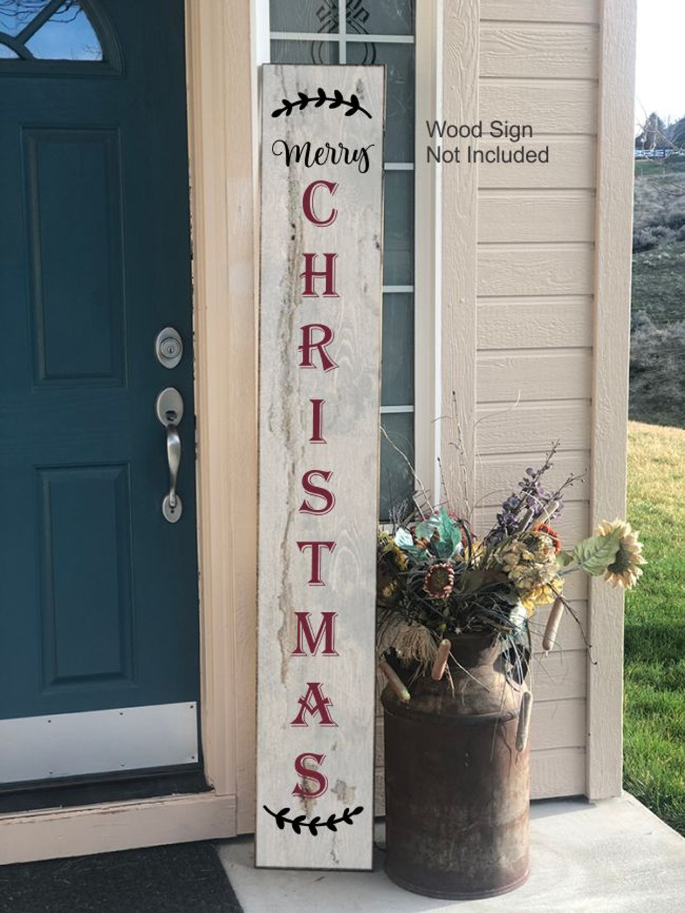 Decal Sticker for Tall Wood Sign Merry Christmas Entryway Porch Decor decal-sticker-for-tall-wood-sign-merry-christmas-entryway-porch-decor