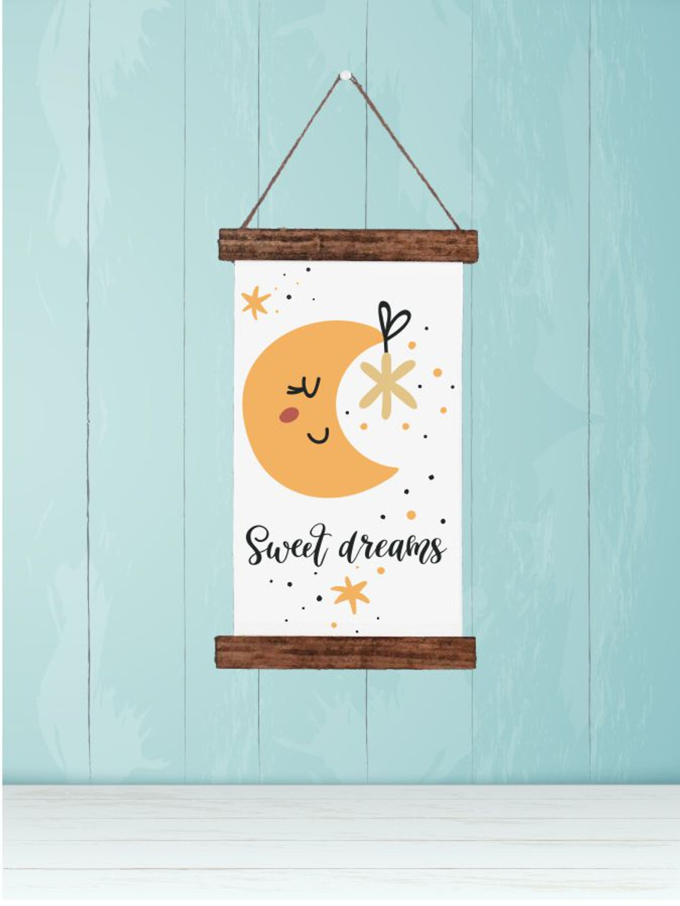 Hanging Stars Wall Decals - Nursery, Kids, Baby, Bedroom, Wall Accent, Wall  Art