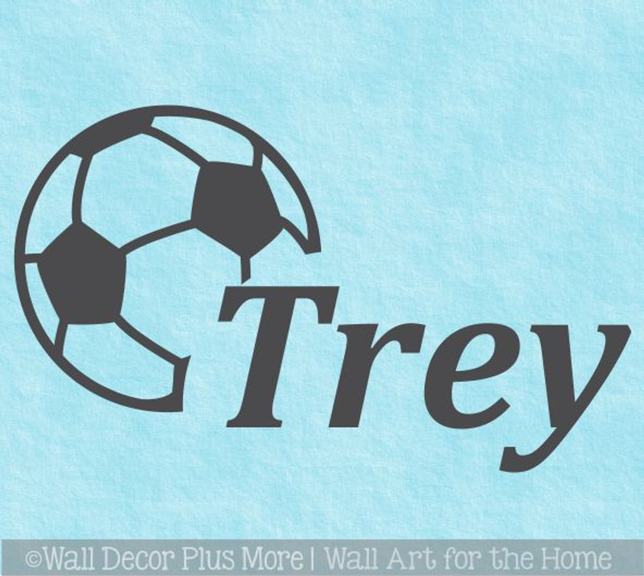 Teen Room Stickers, Football Wall Stickers, Personalized Boy Name