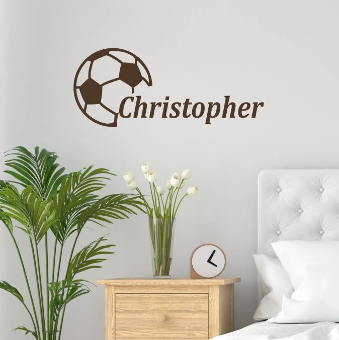 Personalized Soccer Decals Custom Name Girls Soccer Player Wall Decal
