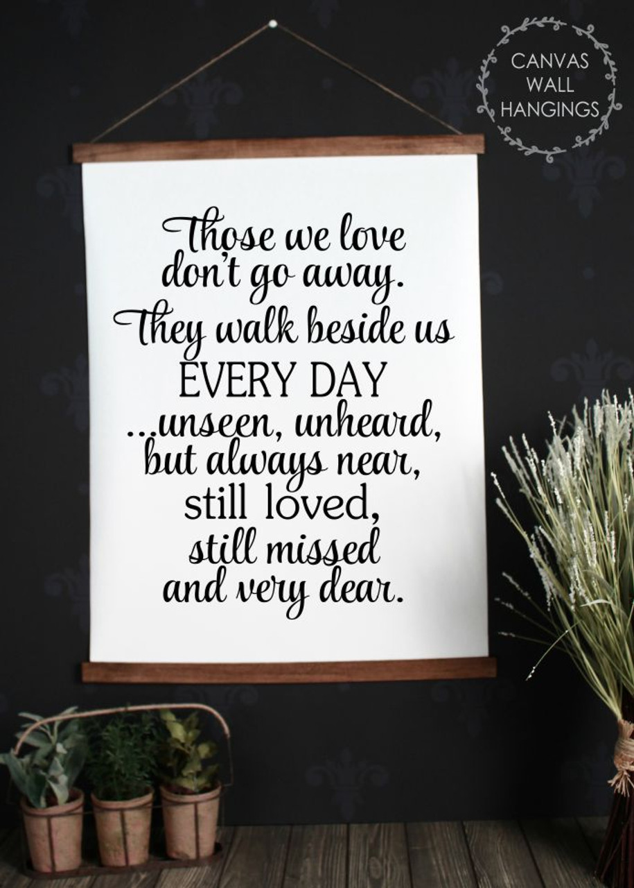 Wood Canvas Sign Those We Love Memorial Decor Wall Hanging Print Art wood-canvas-sign-those-we-love-memorial-decor-wall-hanging-print-art