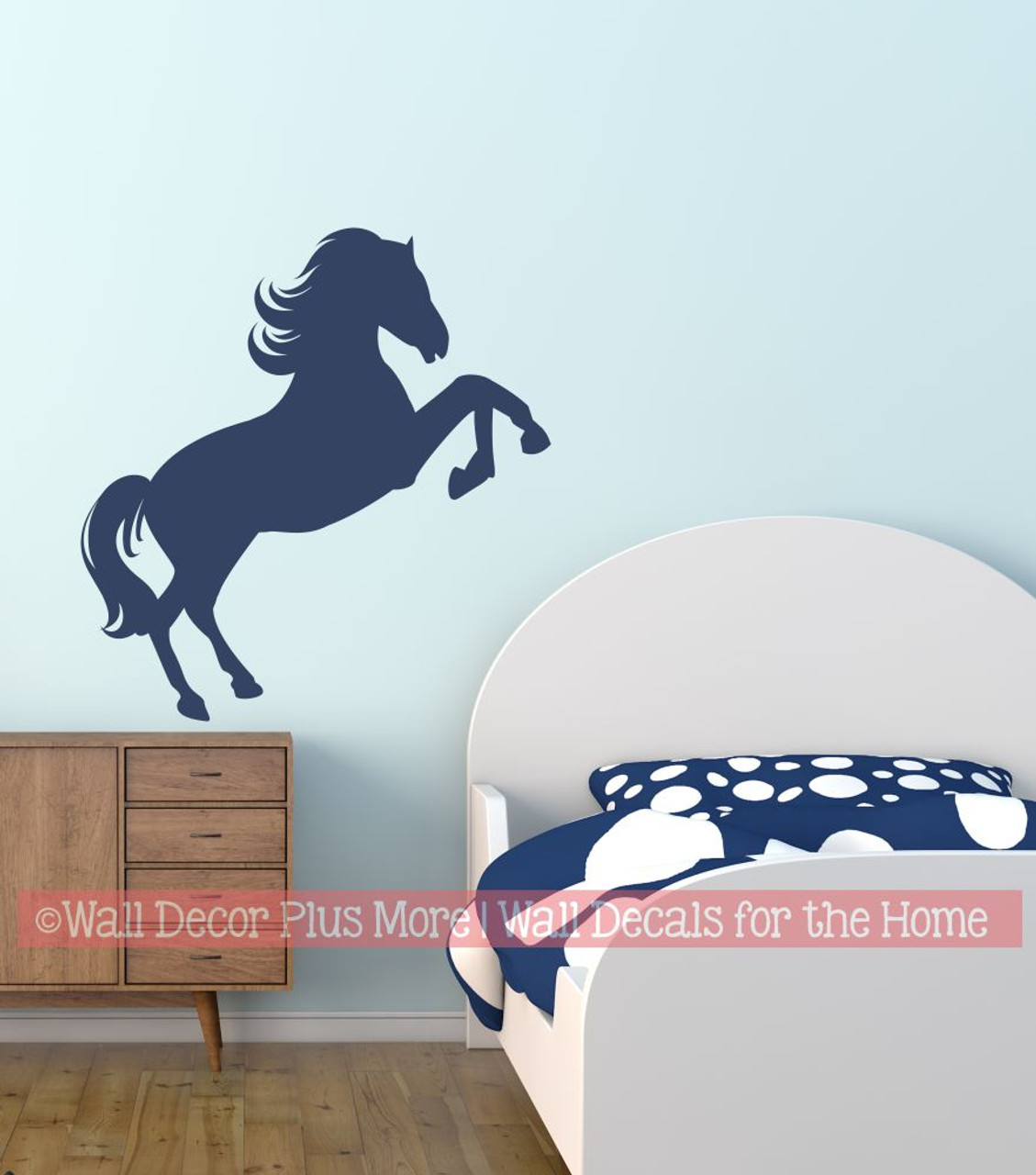 Jumping Horse Silhouette Wall Stickers Decals Western Wall Stickers