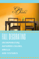 Autumn fall decorating and home decor tips 