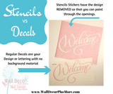 Stencils vs Decal Stickers - We Show You the Difference