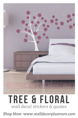 Freshen Up a Girl's Room with Floral Wall Stickers