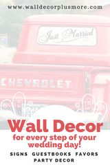 Easy Wedding Decorating: Decals! 