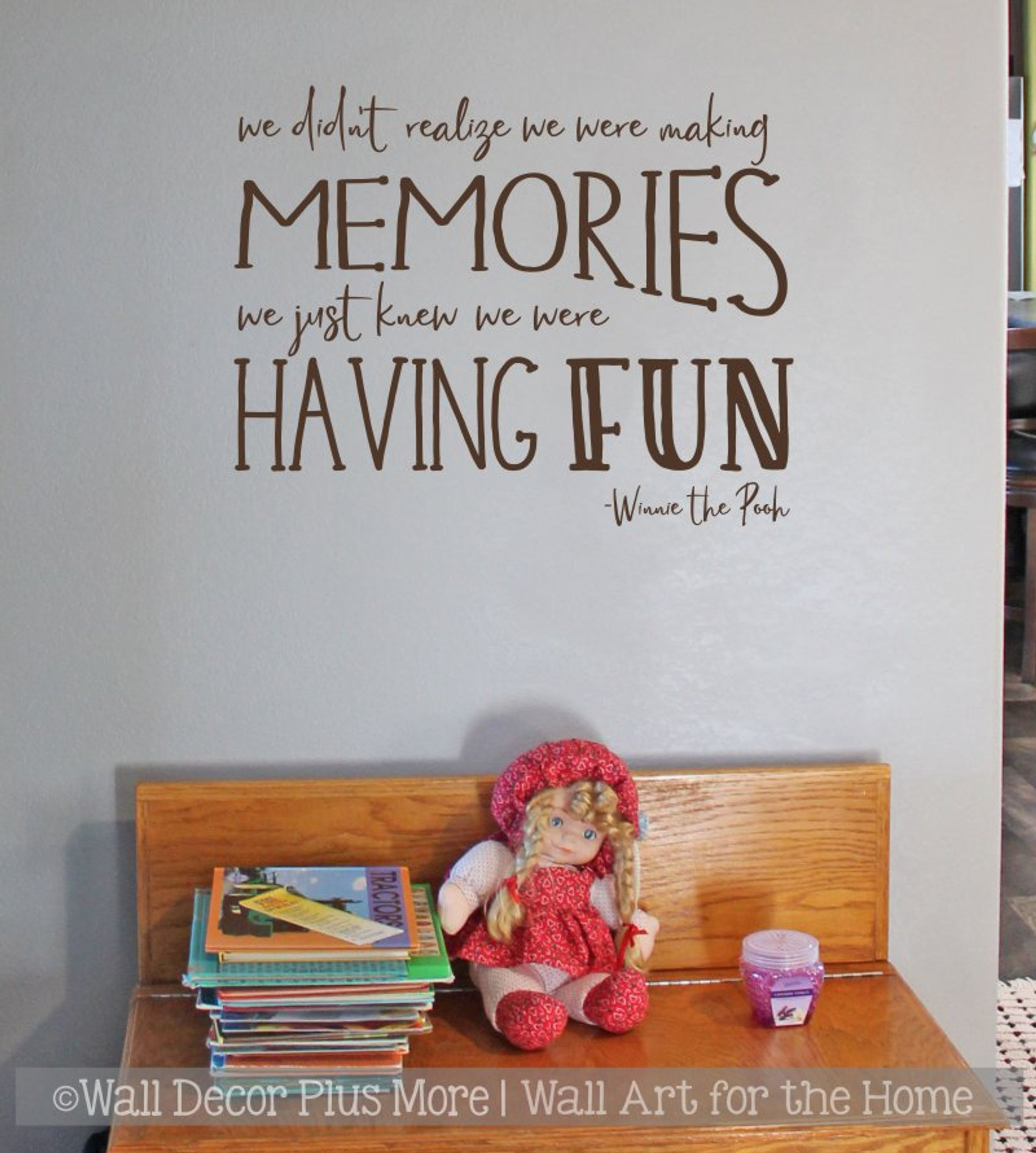 Kids Wall Decor Decal Making Memories Having Fun Playroom Sticker