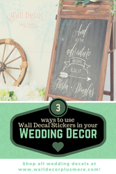 A Personal Touch: Decorating your Wedding with Decals