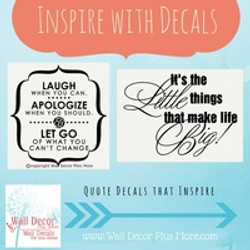 Inspirational Wall Decals used to Decorate your Home or Office