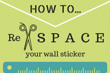 Make the Most Out of Your Wall Decal Stickers - How-To Re-Space Your Decals