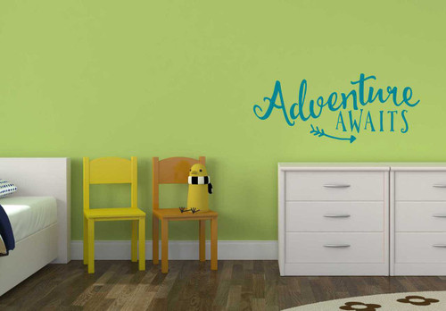 Adventure Awaits Vinyl Wall Decals Quotes for Children's Room Dí©cor Arrow Art